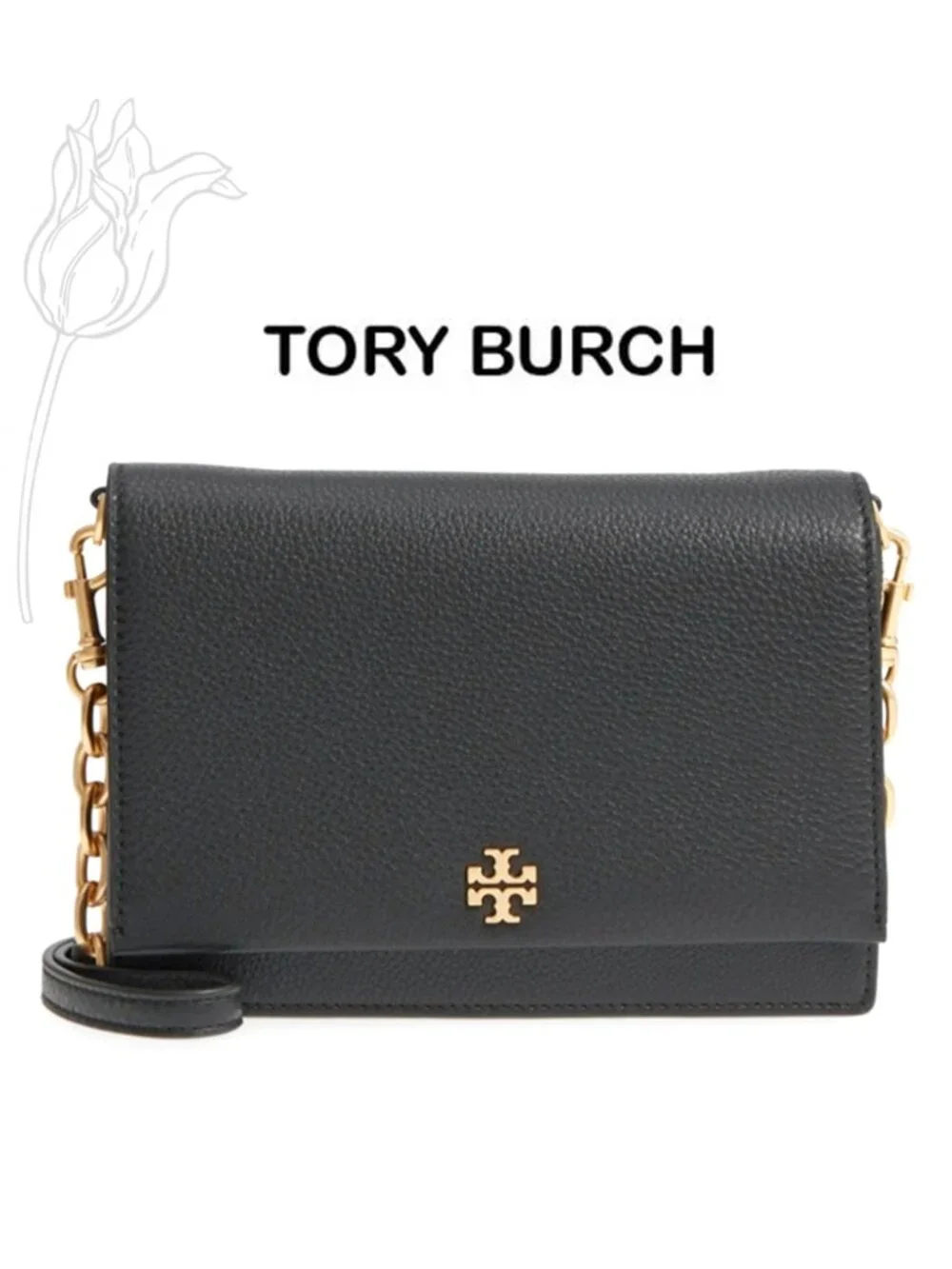 Tory Burch Georgia Pebbled Crossbody Bag